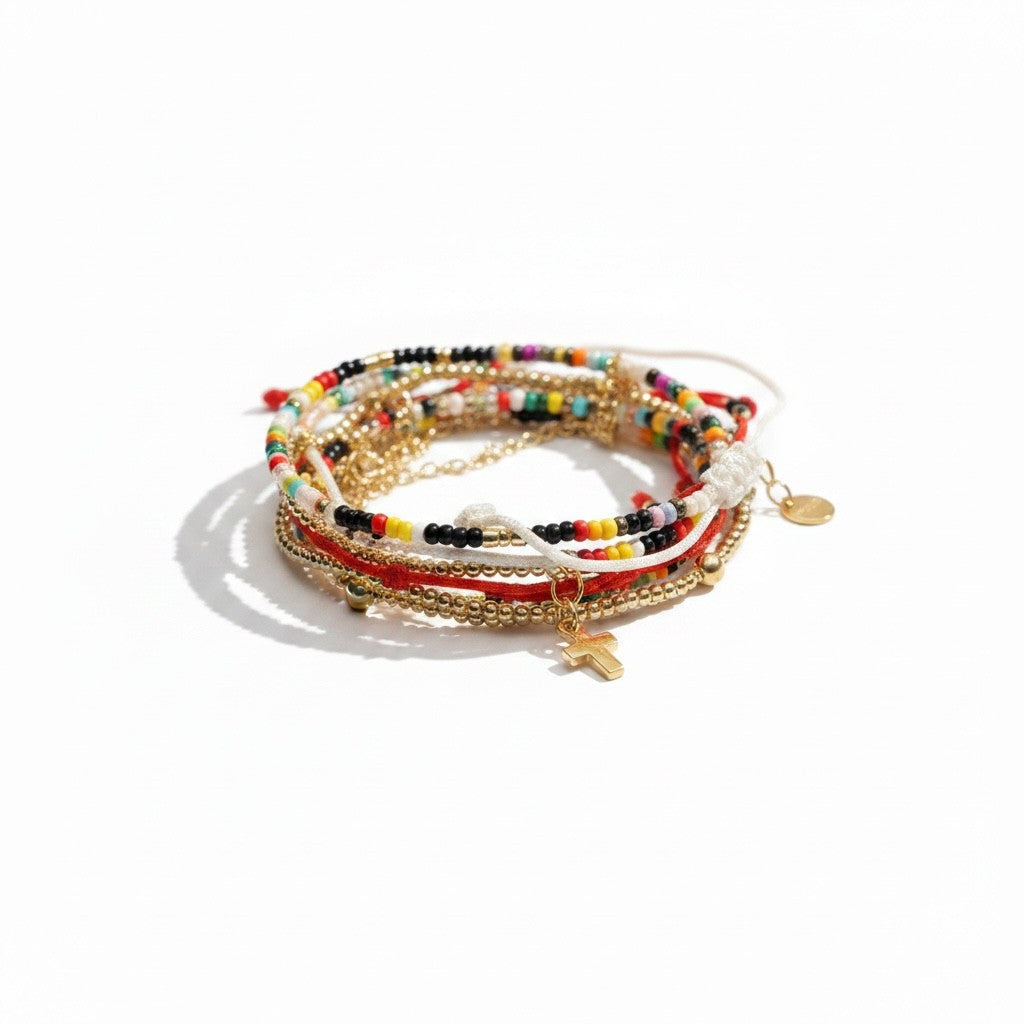 Solace Weave Bracelet - Brass (Gold Plated)