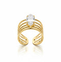 Nia Stackable Ring (Clear)