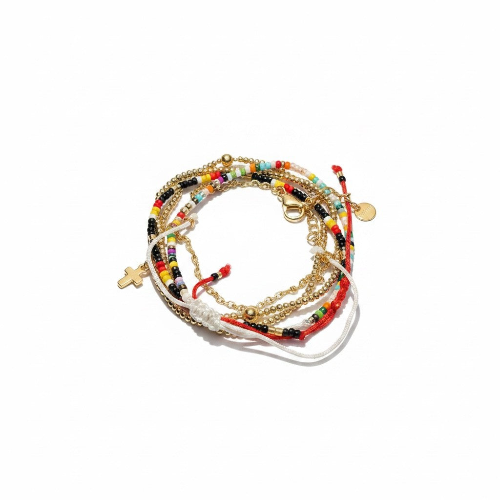 Solace Weave Bracelet - Brass (Gold Plated)