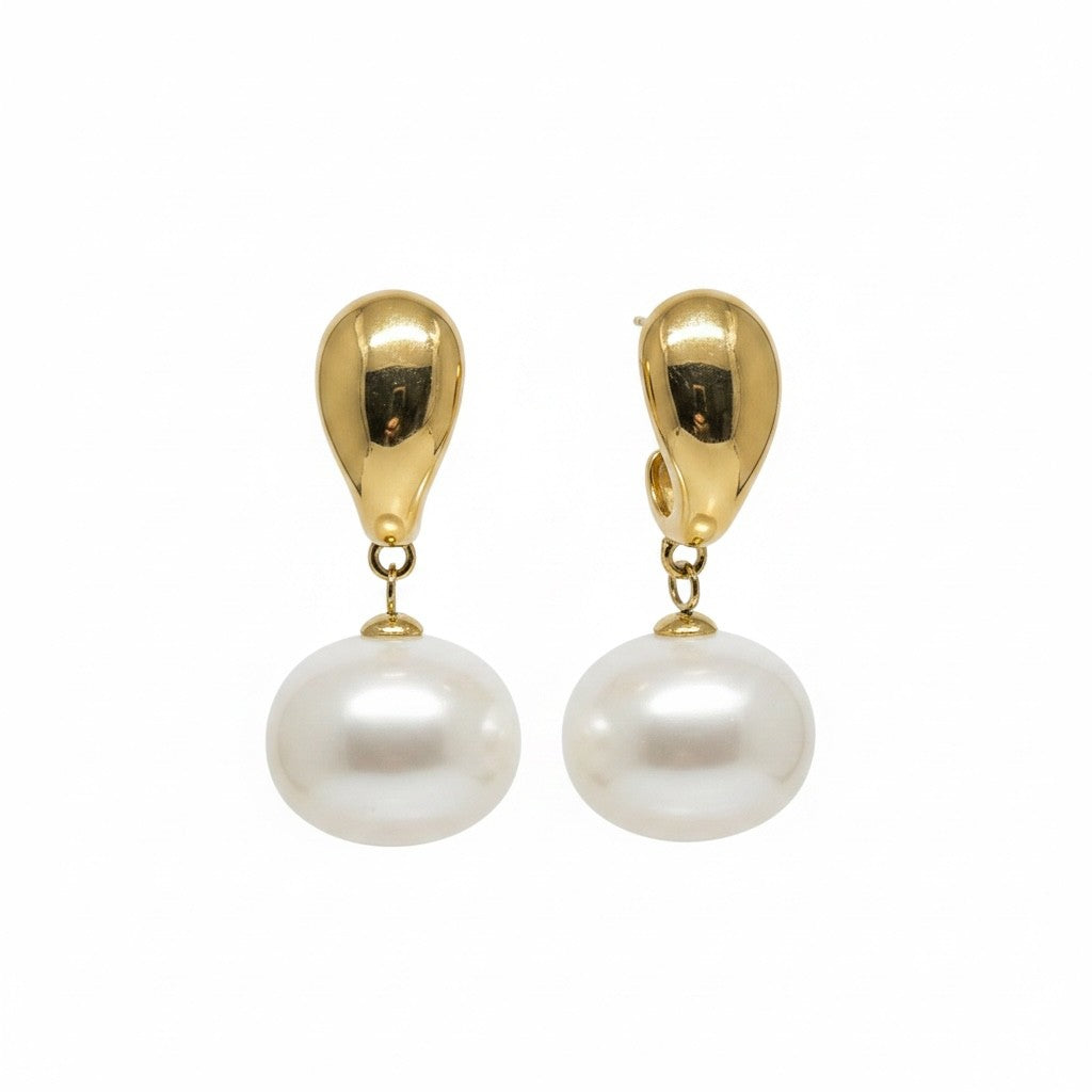 Pearl Drop Earring (Gold)