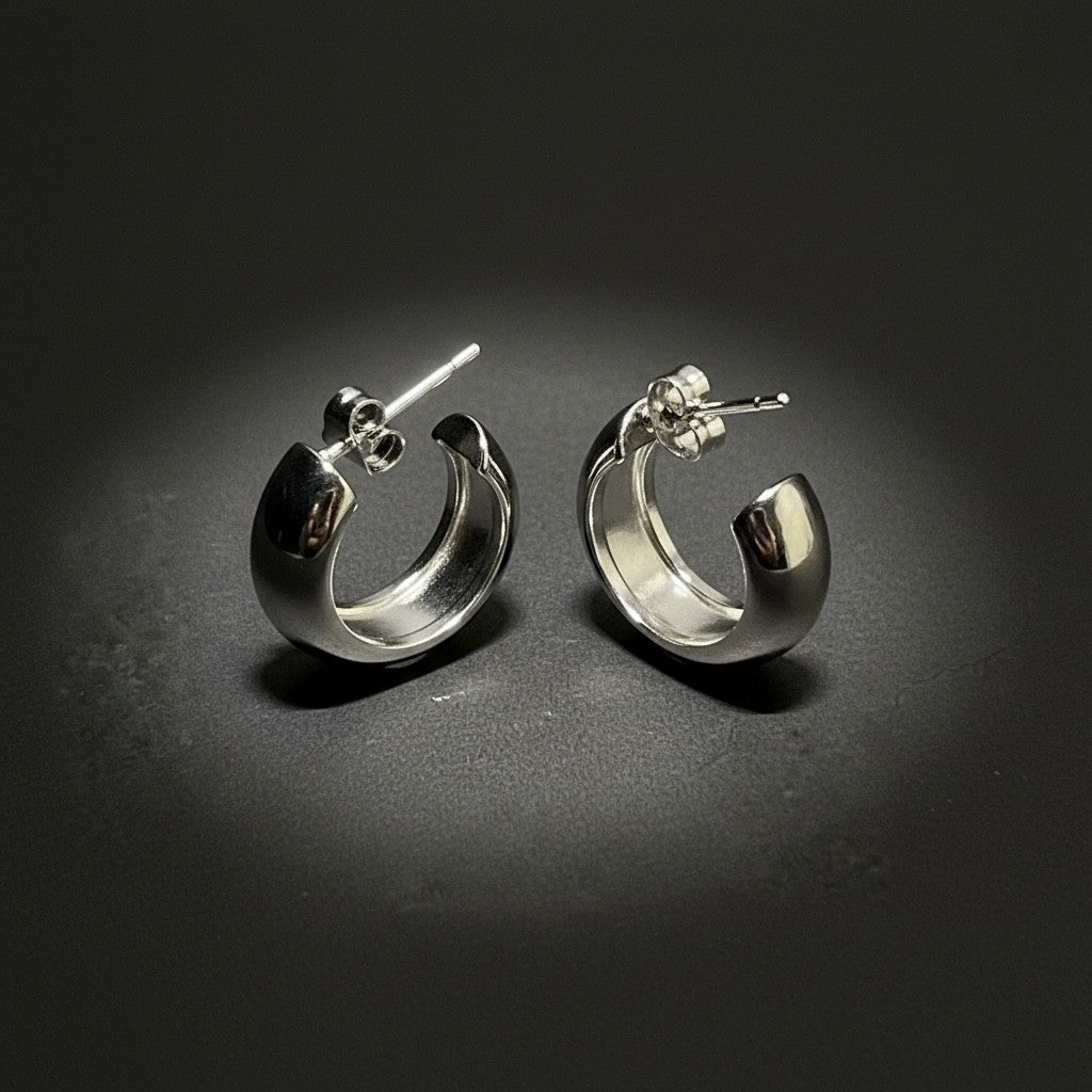 Remi Hoop Earring (Brushed)