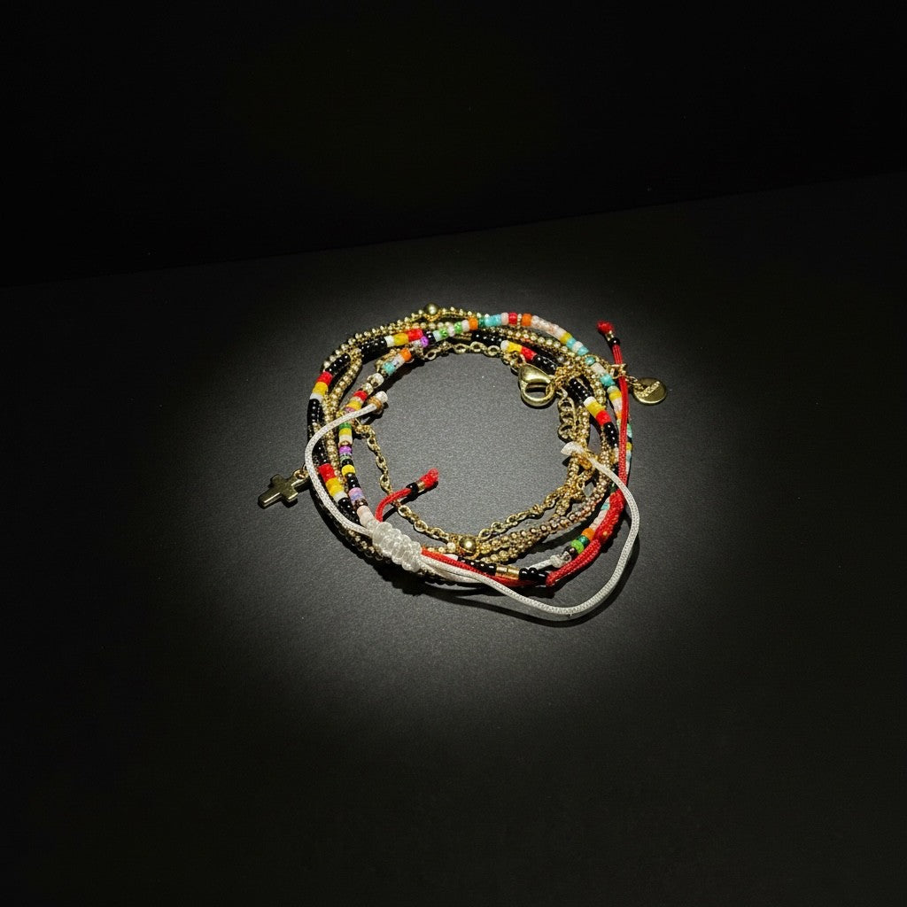 Solace Weave Bracelet - Brass (Gold Plated)
