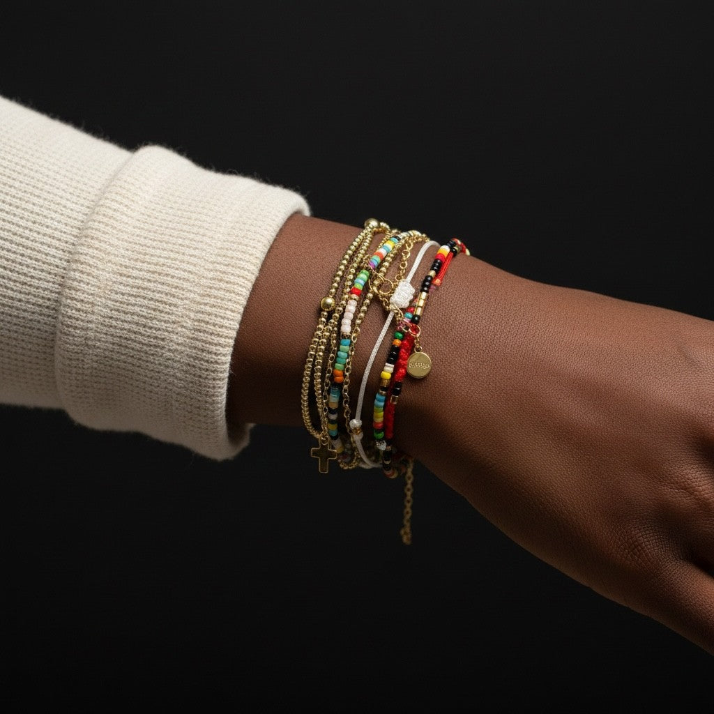 Solace Weave Bracelet - Brass (Gold Plated)